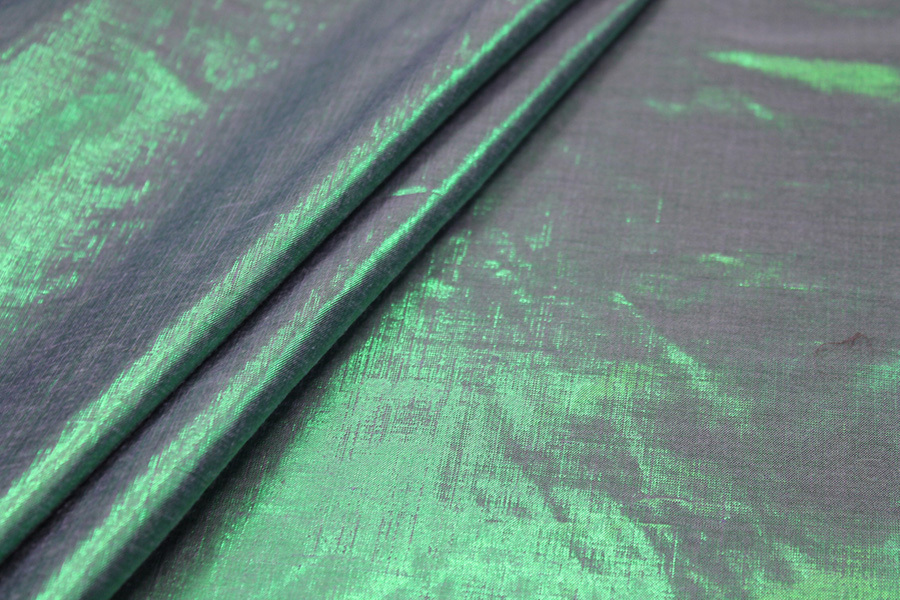 Metallic Dupion - Green/Purple fabric, image 6 of 7
