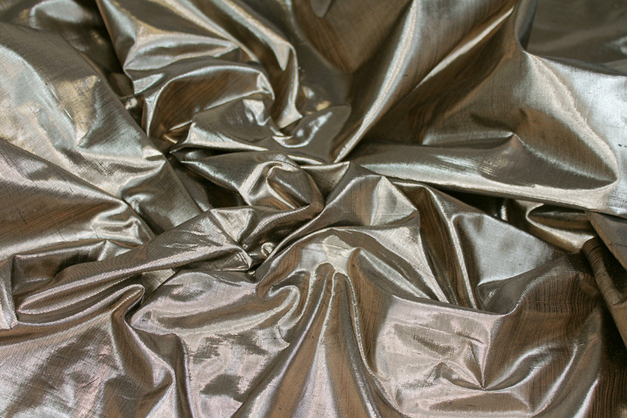 Metallic Dupion - Antique Gold fabric, image 3 of 6