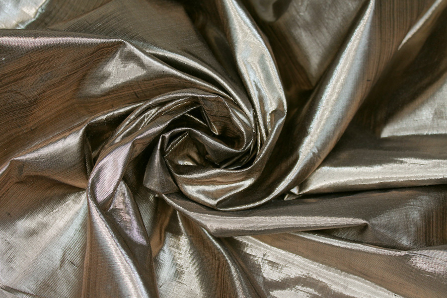 Metallic Dupion - Antique Gold fabric, image 4 of 6