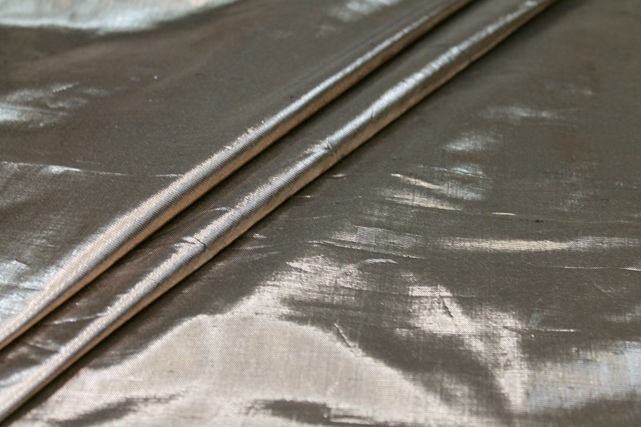 Metallic Dupion - Antique Gold fabric, image 2 of 6