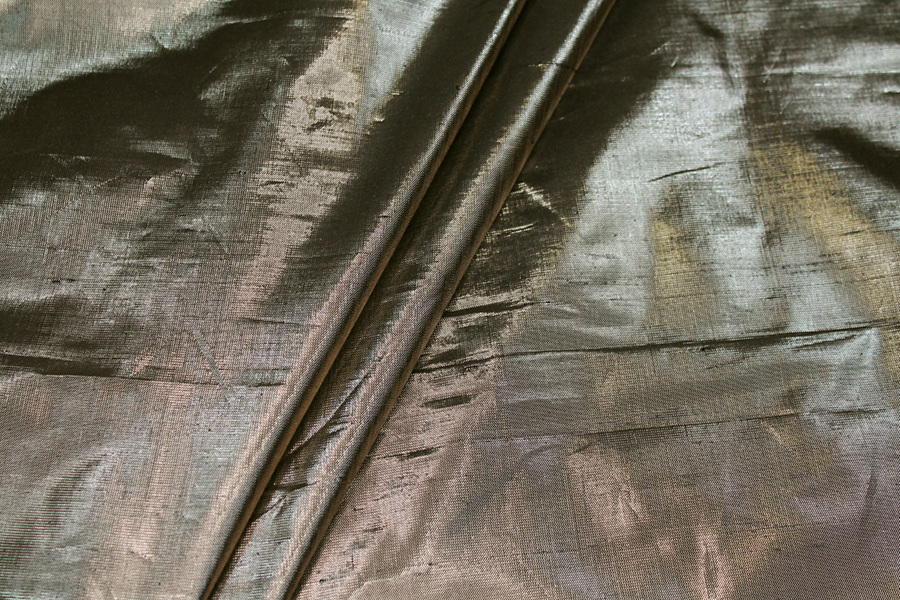 Metallic Dupion - Antique Gold fabric, image 5 of 6