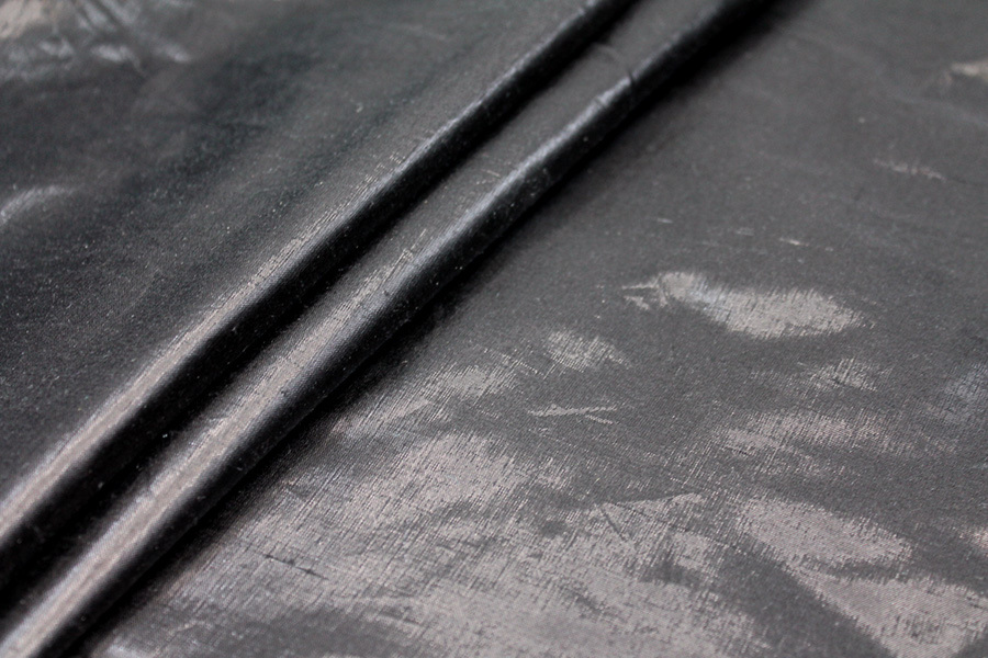 Metallic Dupion - Black/Black fabric, image 6 of 8