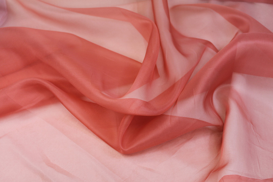 Silk Organza - Coral Reef fabric, image 2 of 4