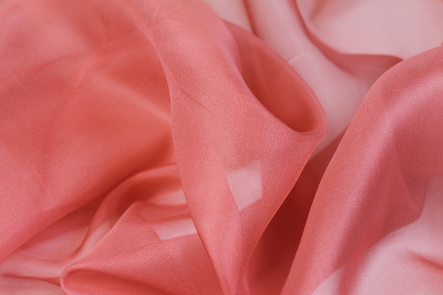 Silk Organza - Coral Reef fabric, image 4 of 4