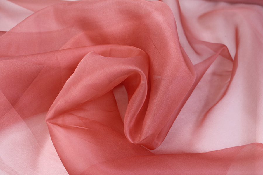 Silk Organza - Coral Reef fabric, image 3 of 4