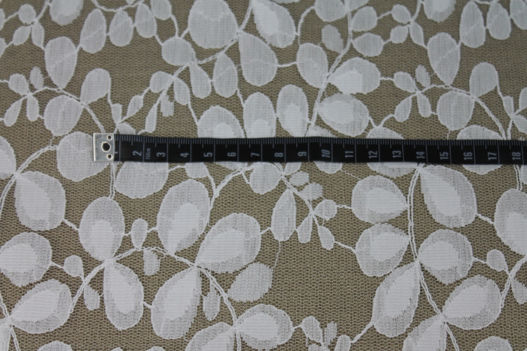 Leaf Pattern Lace - Ivory fabric, image 7 of 7