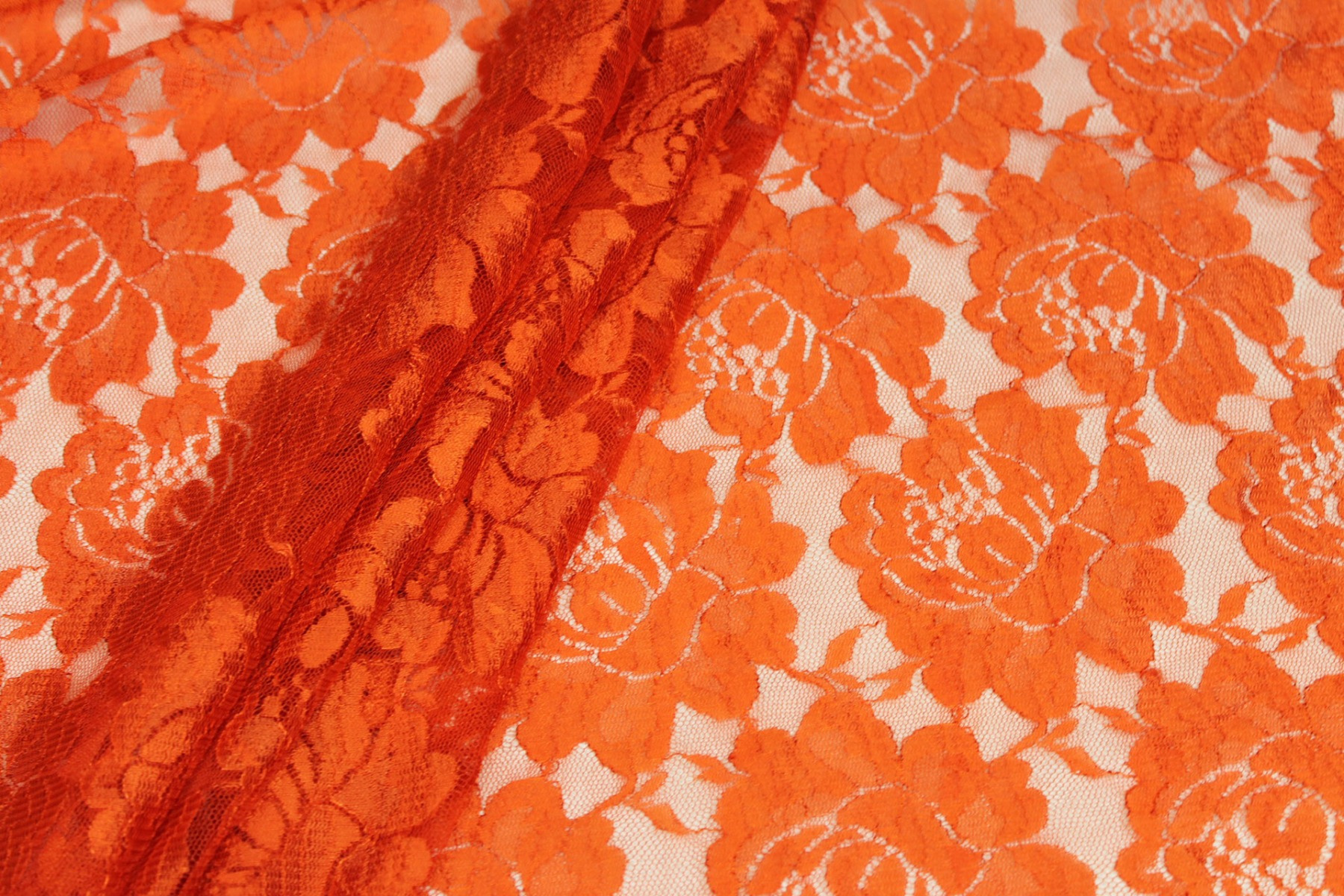 Simple Lace - Orange fabric, image 6 of 7