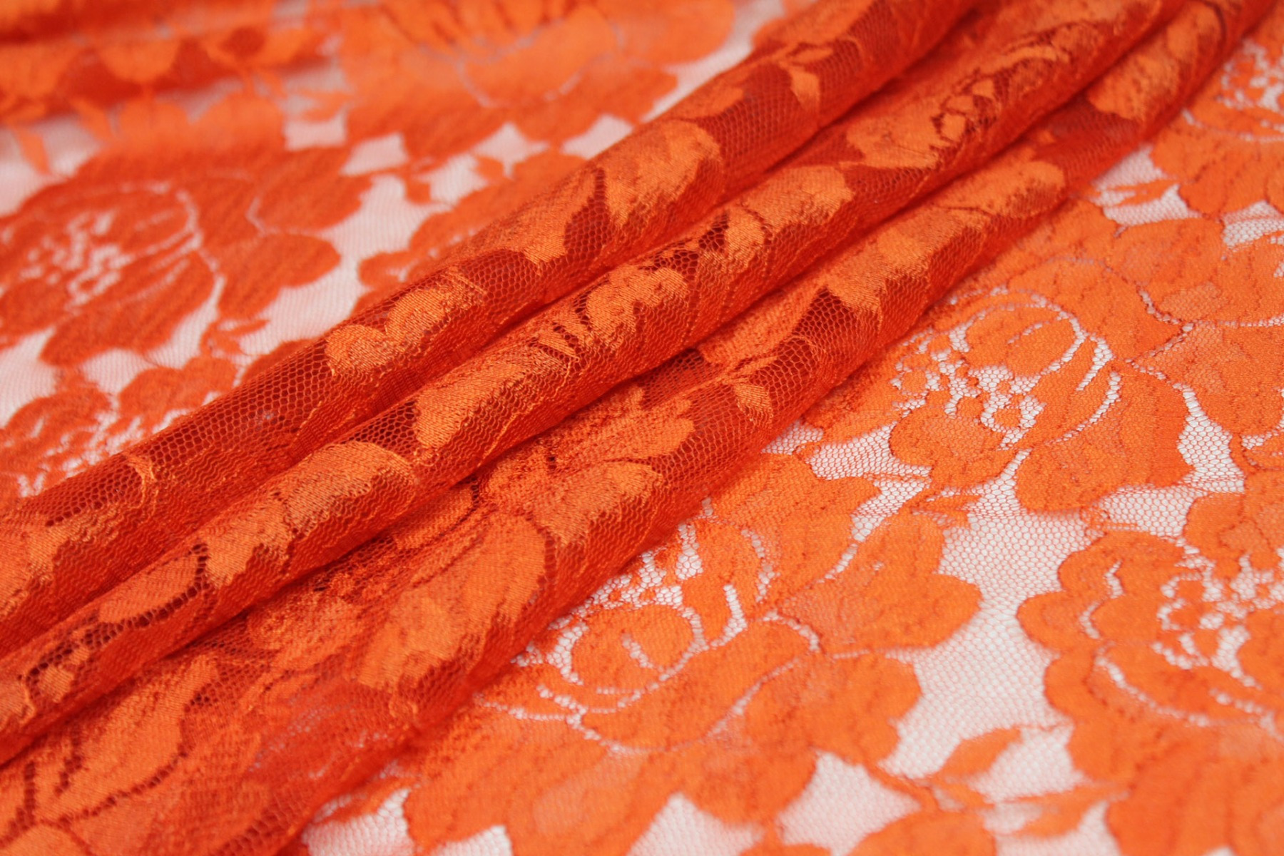 Simple Lace - Orange fabric, image 7 of 7