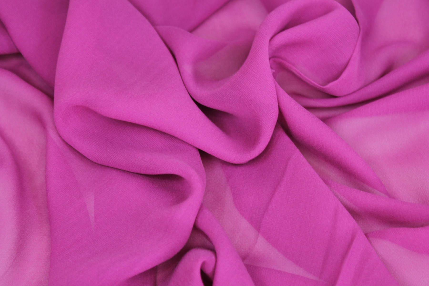 Berry Pink Silk Georgette - 135cm wide fabric, image 3 of 6