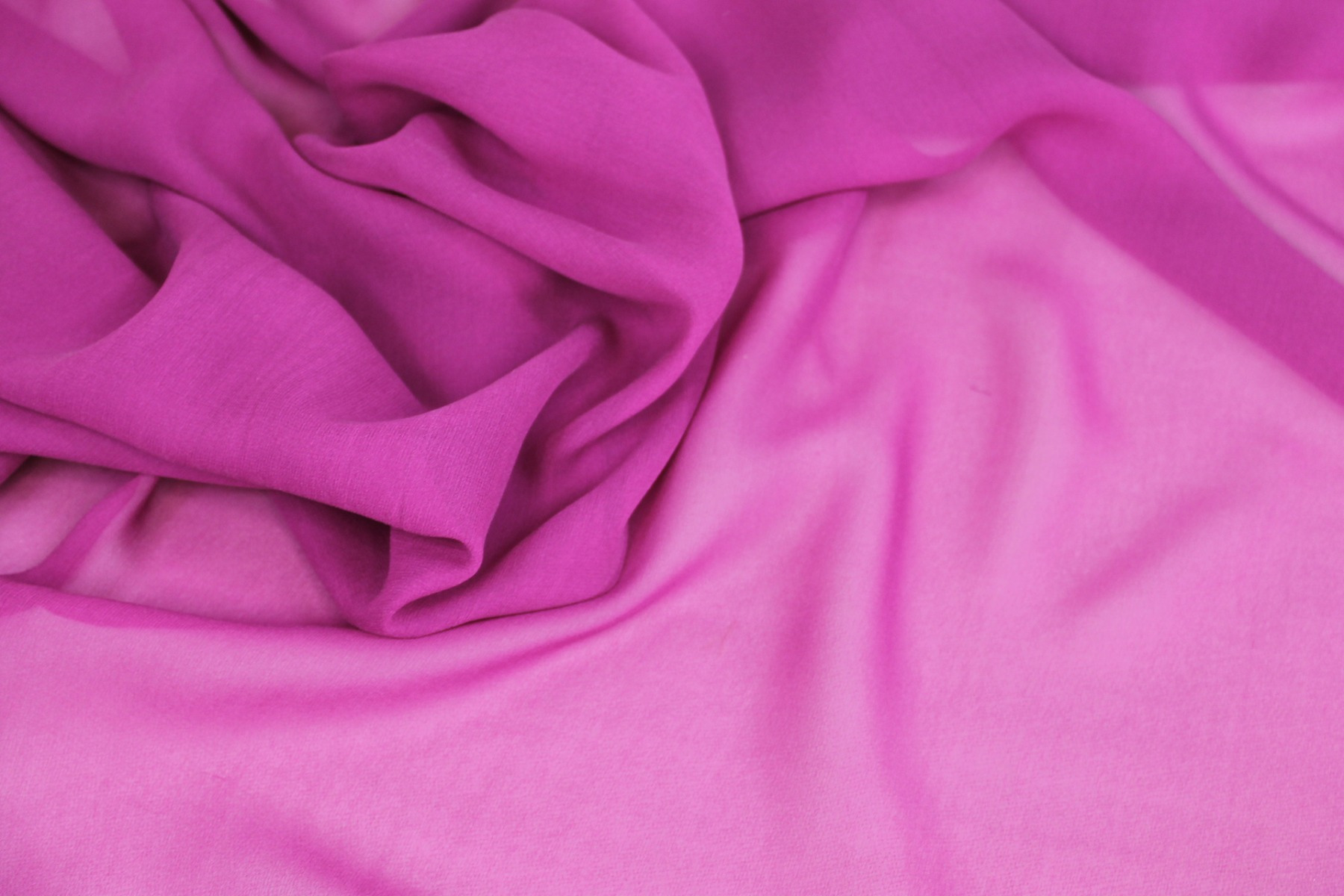 Berry Pink Silk Georgette - 135cm wide fabric, image 4 of 6