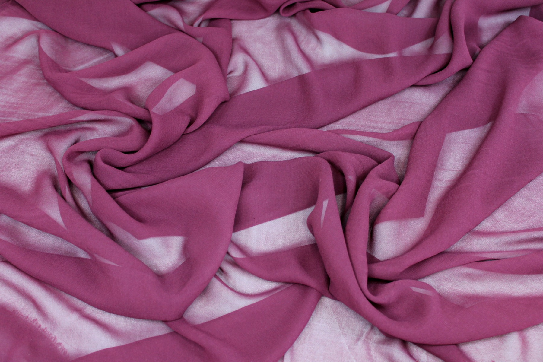 Maroon Silk Georgette - 110cm wide fabric, image 2 of 5