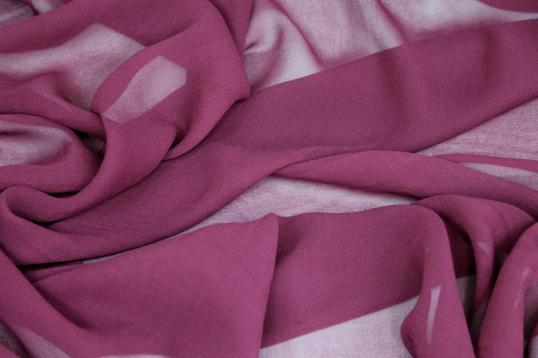 Maroon Silk Georgette - 110cm wide fabric