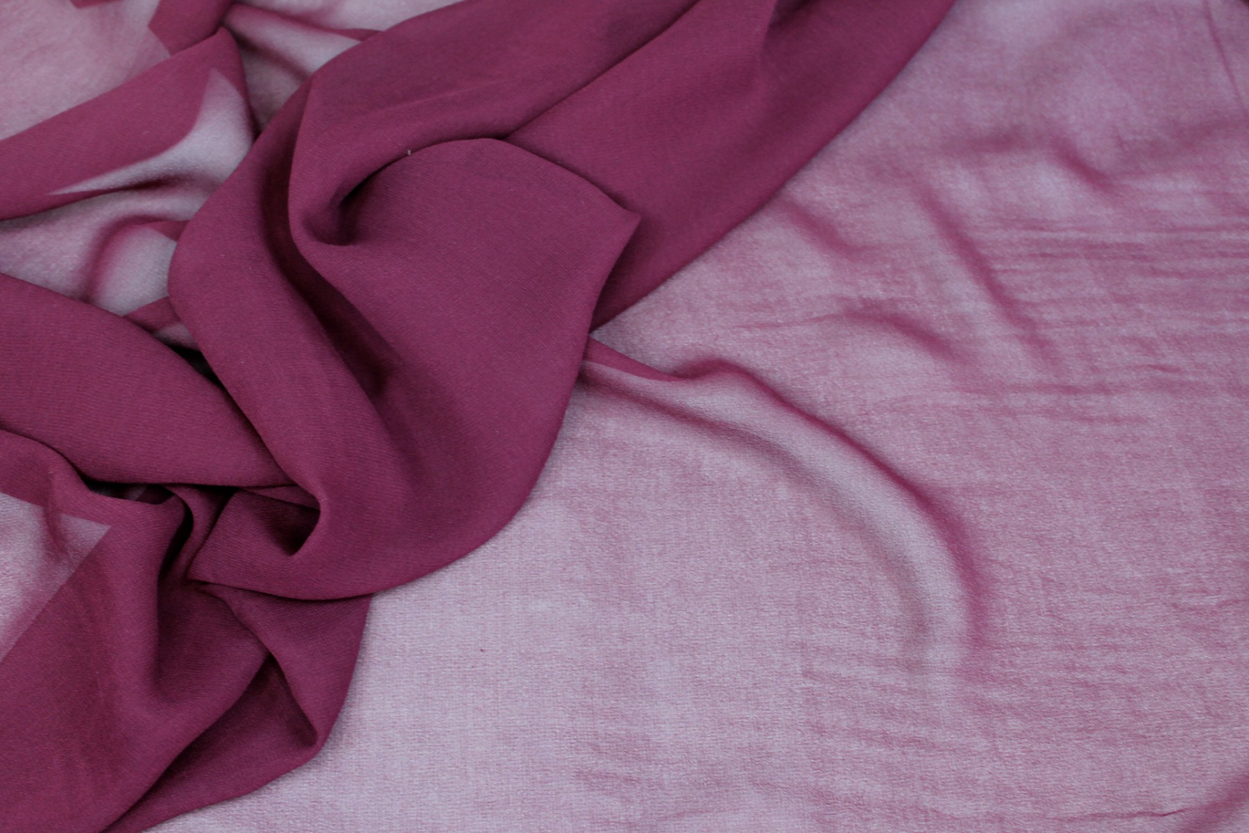 Maroon Silk Georgette - 110cm wide fabric, image 4 of 5