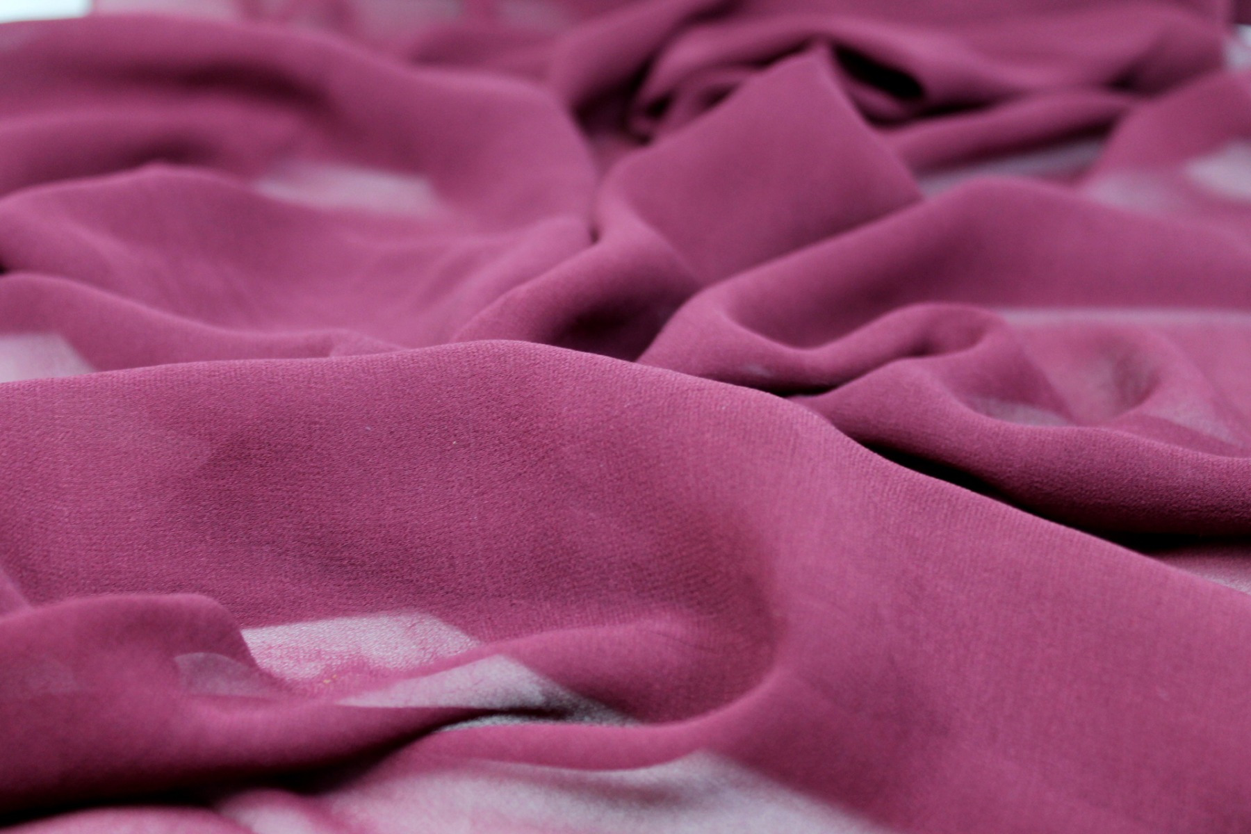 Maroon Silk Georgette - 110cm wide fabric, image 5 of 5