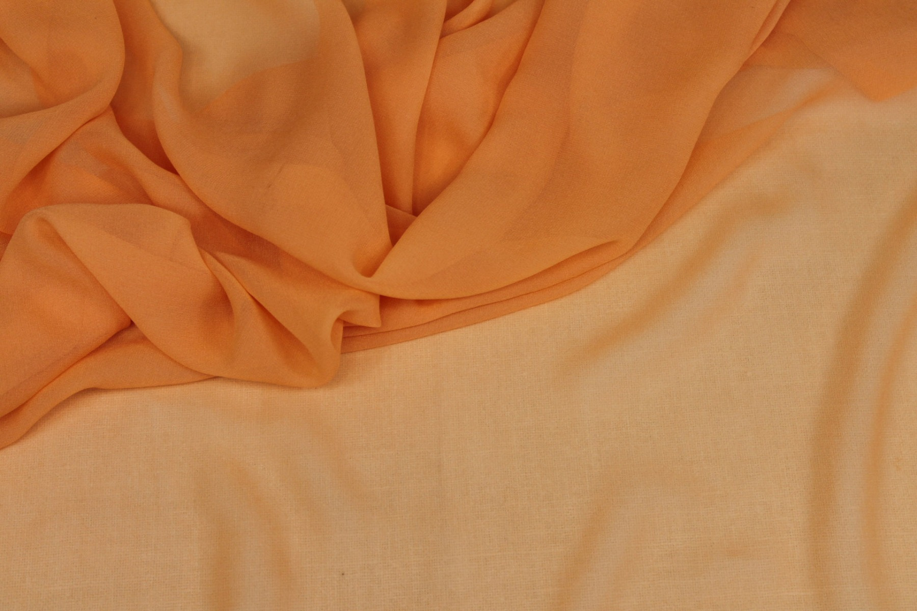 Tangerine Silk Georgette - 112cm wide fabric, image 5 of 6