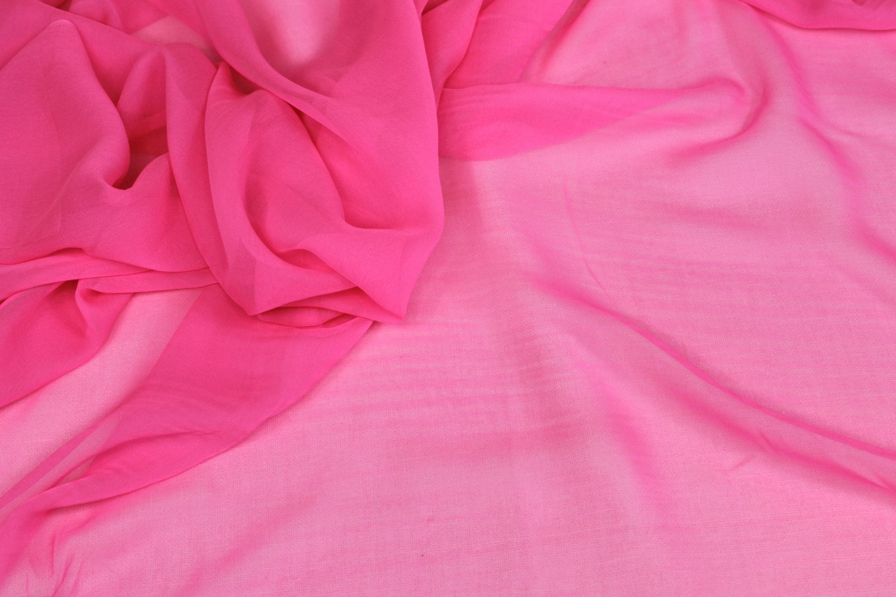 Neon Pink Silk Georgette - 112cm wide fabric, image 5 of 5