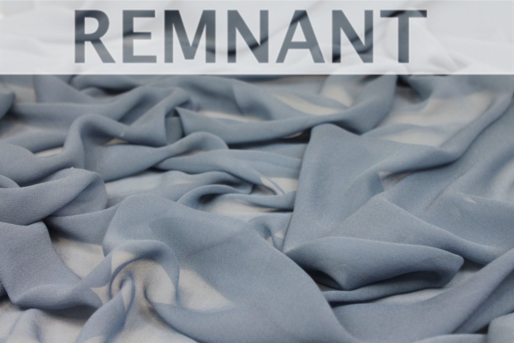 Bluebell Blue Silk Georgette - 135-140cm wide fabric, image 6 of 6