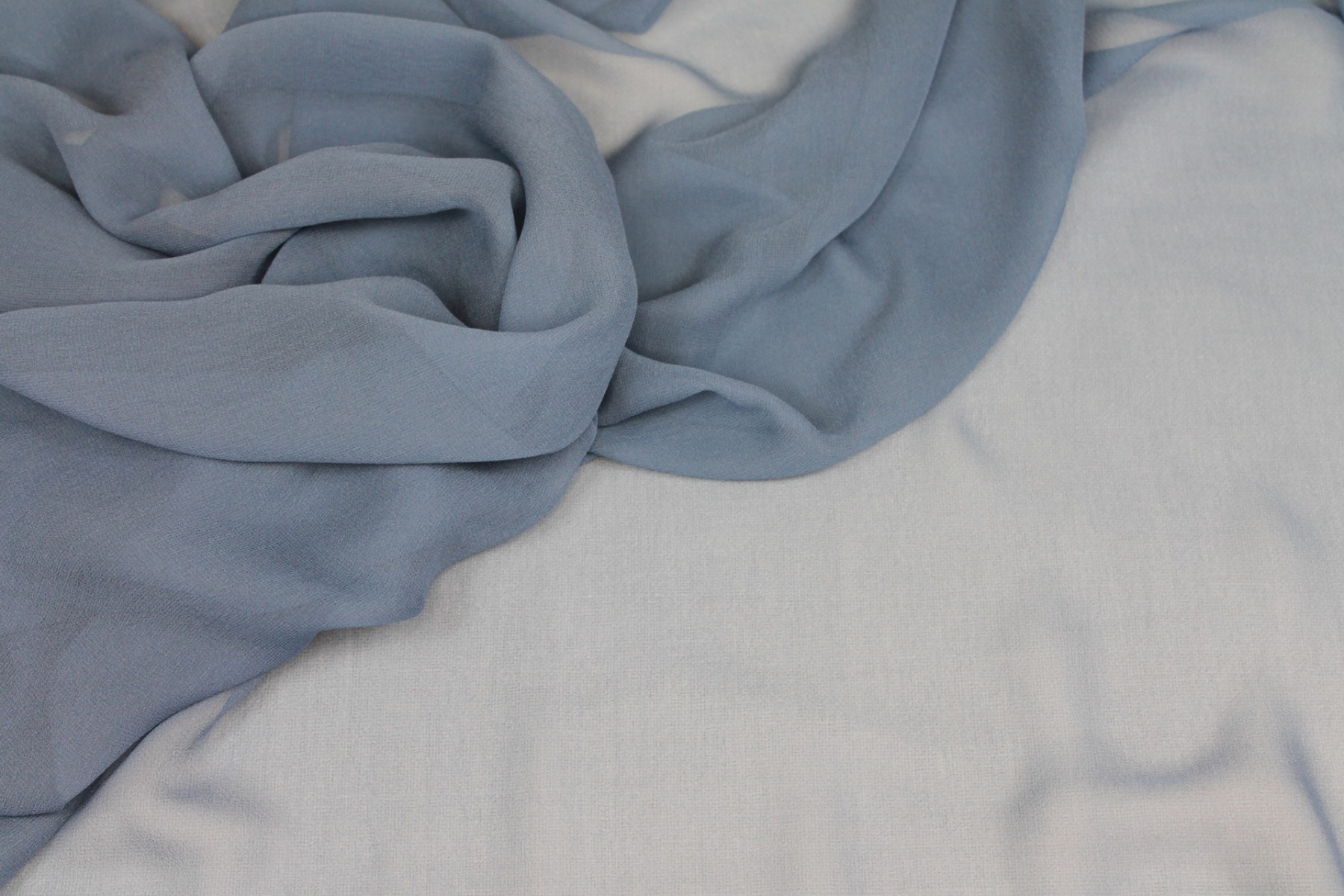 Bluebell Blue Silk Georgette - 135-140cm wide fabric, image 4 of 6