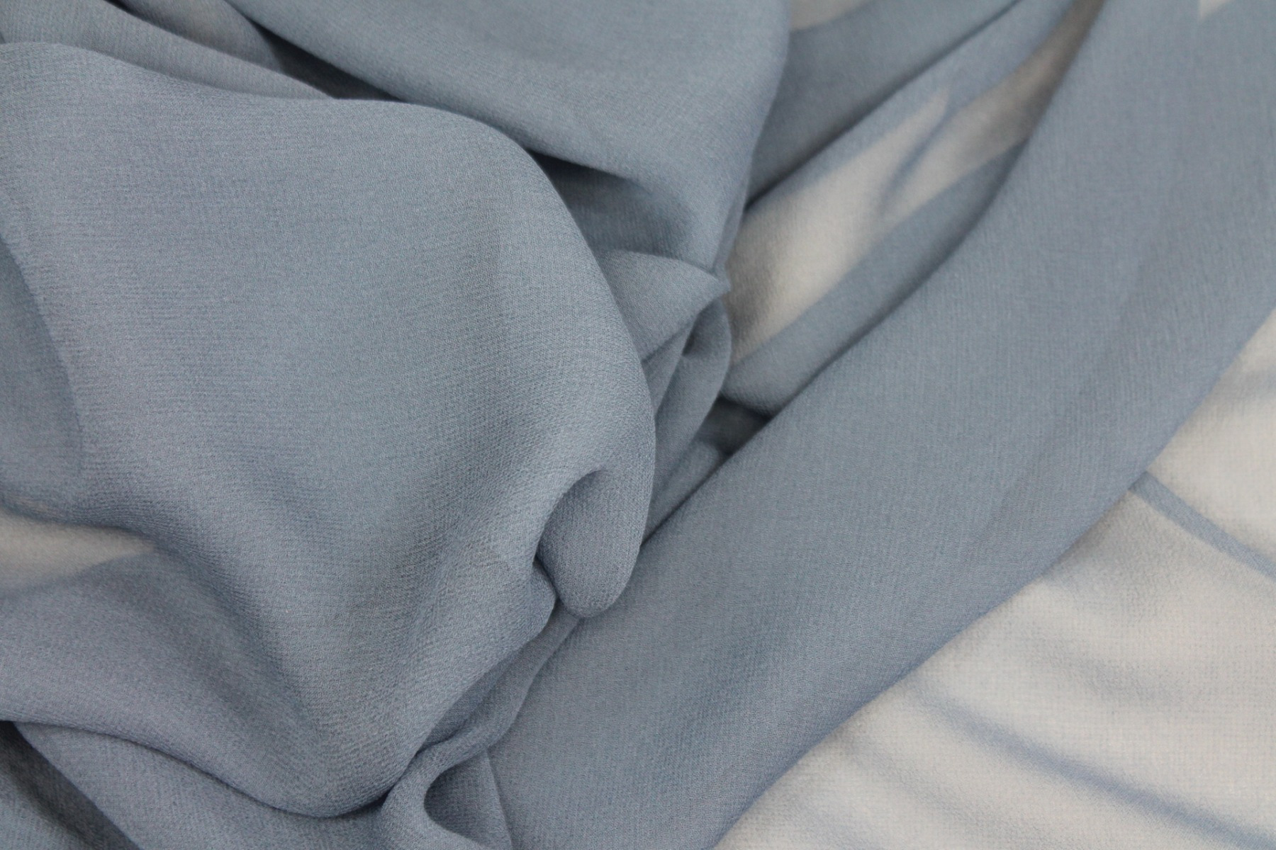 Bluebell Blue Silk Georgette - 135-140cm wide fabric, image 5 of 6