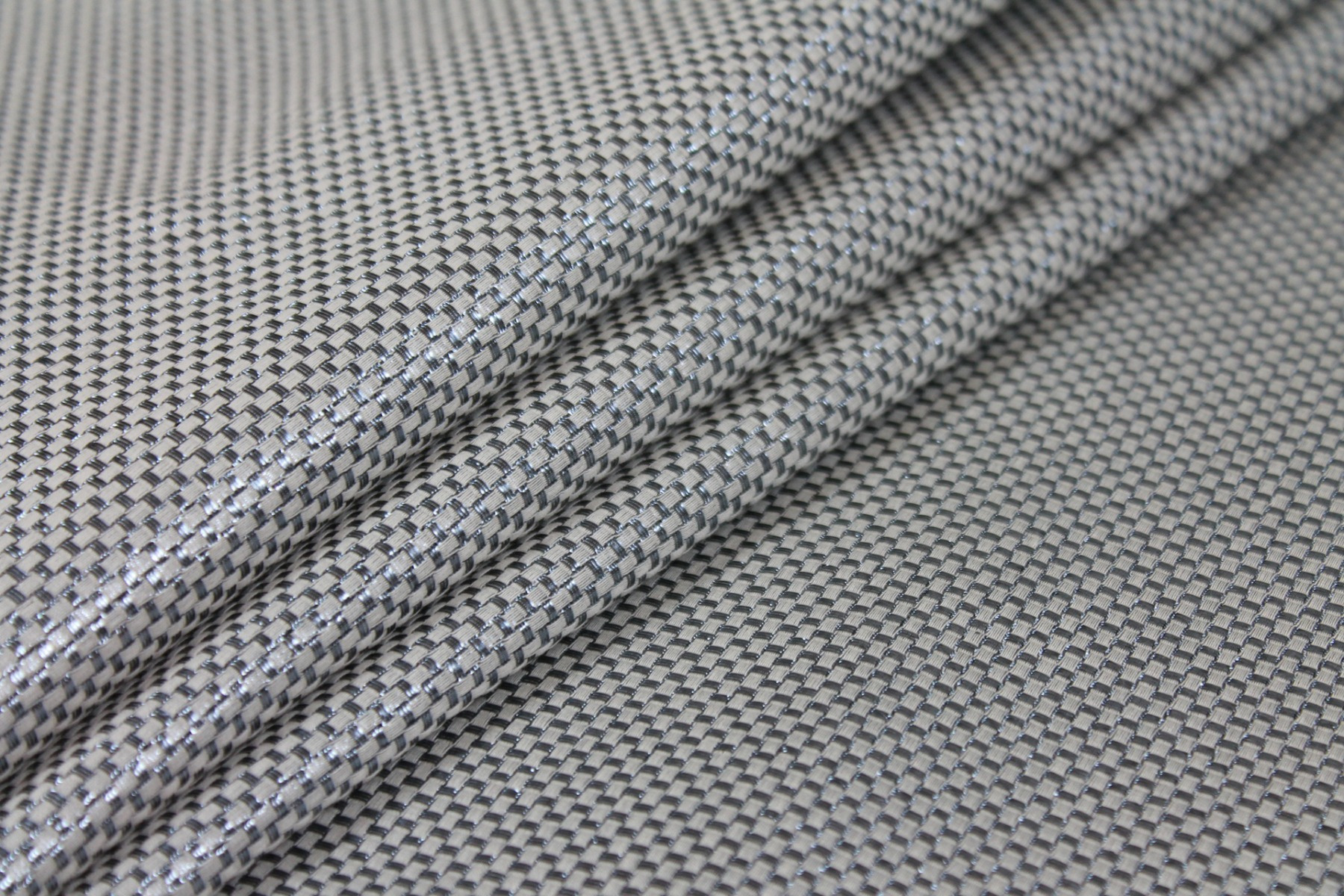 Metallic Texture Basket Weave - Blue Ivory fabric, image 7 of 9