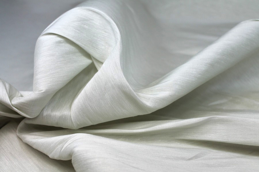 Pale Mint Fine Crisp Silk Linen fabric, image 2 of 4