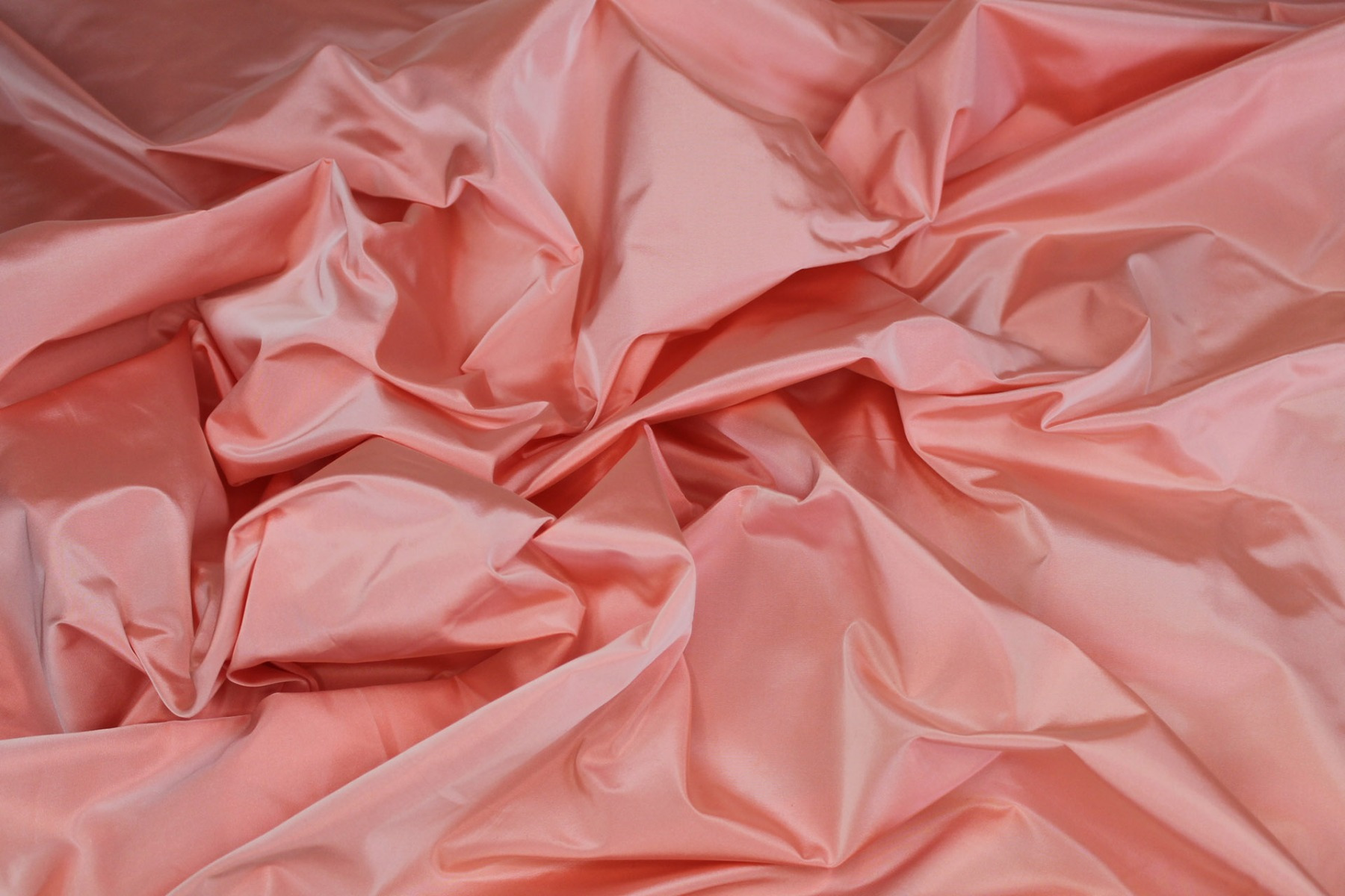 Italian Acetate Taffeta - Coral fabric, image 2 of 5