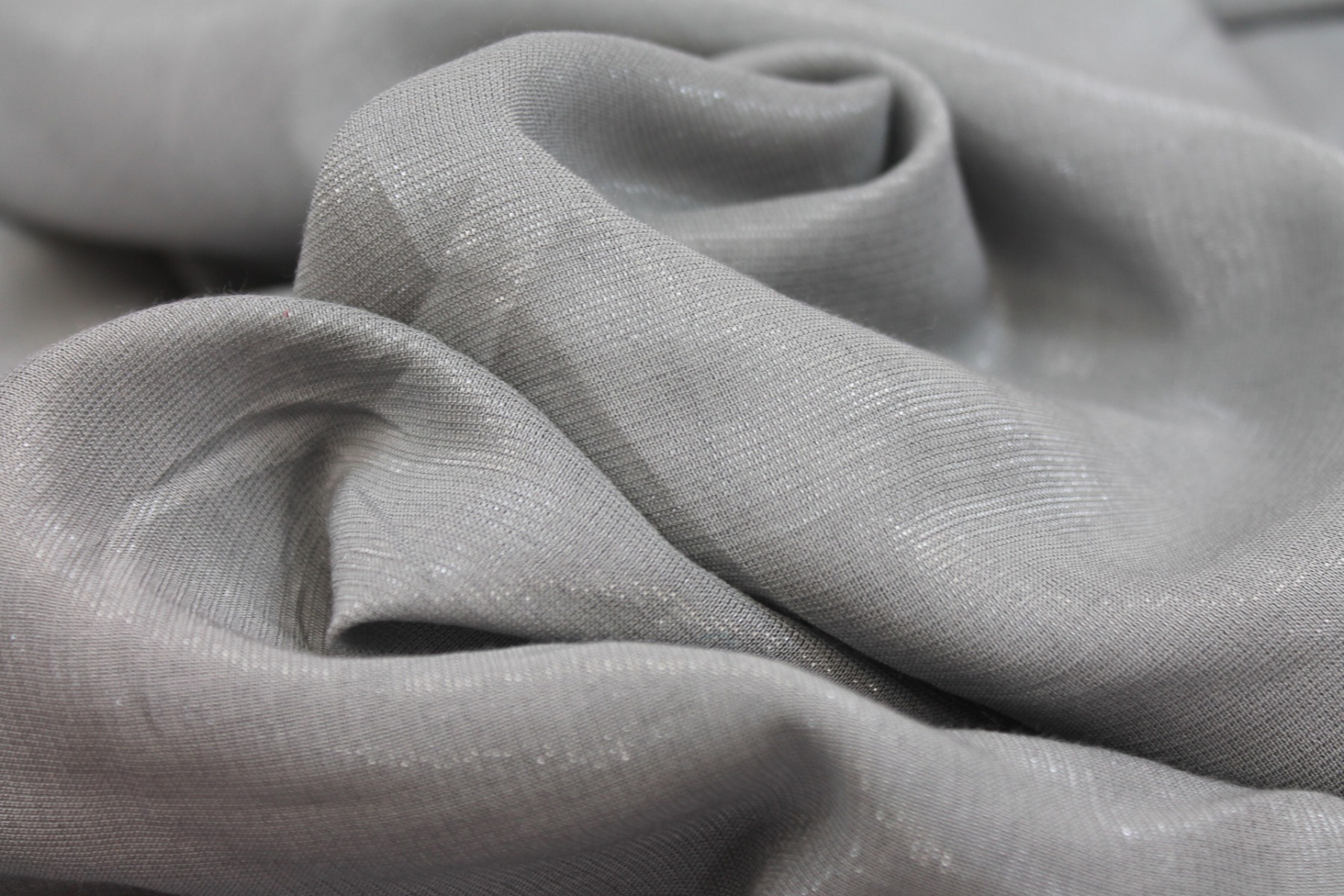 Soft Sheer Lurex Fabric - Grey, image 7 of 7