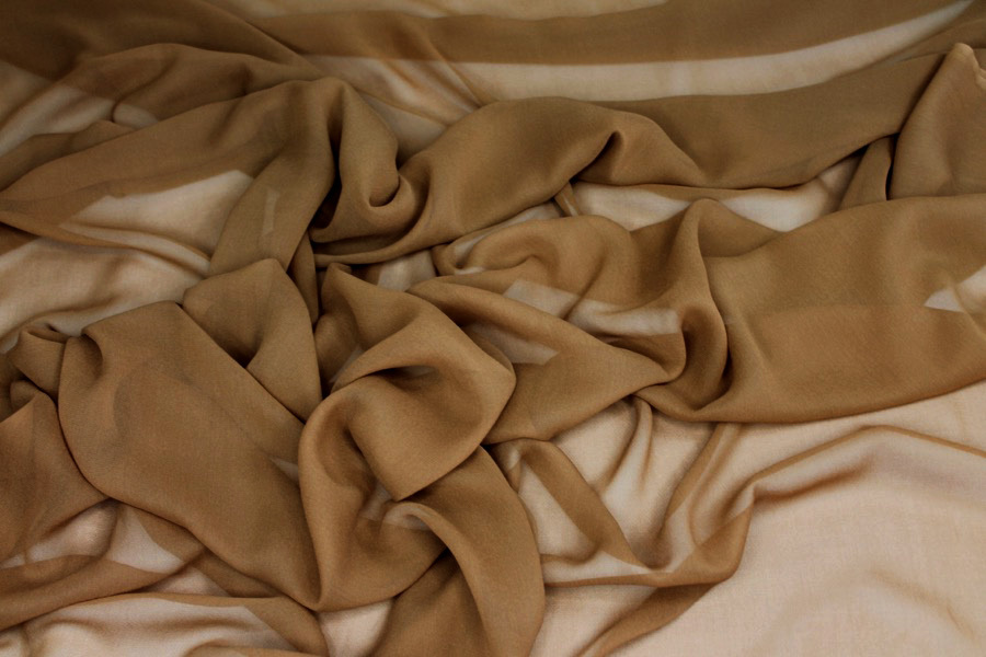 Gingerbread Silk Georgette - 135-140cm wide fabric, image 2 of 6