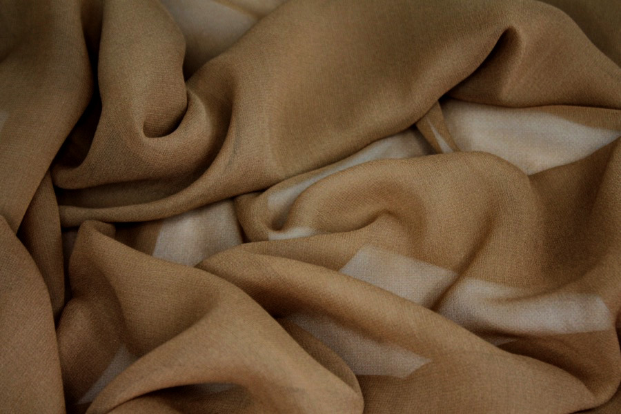 Gingerbread Silk Georgette - 135-140cm wide fabric, image 6 of 6