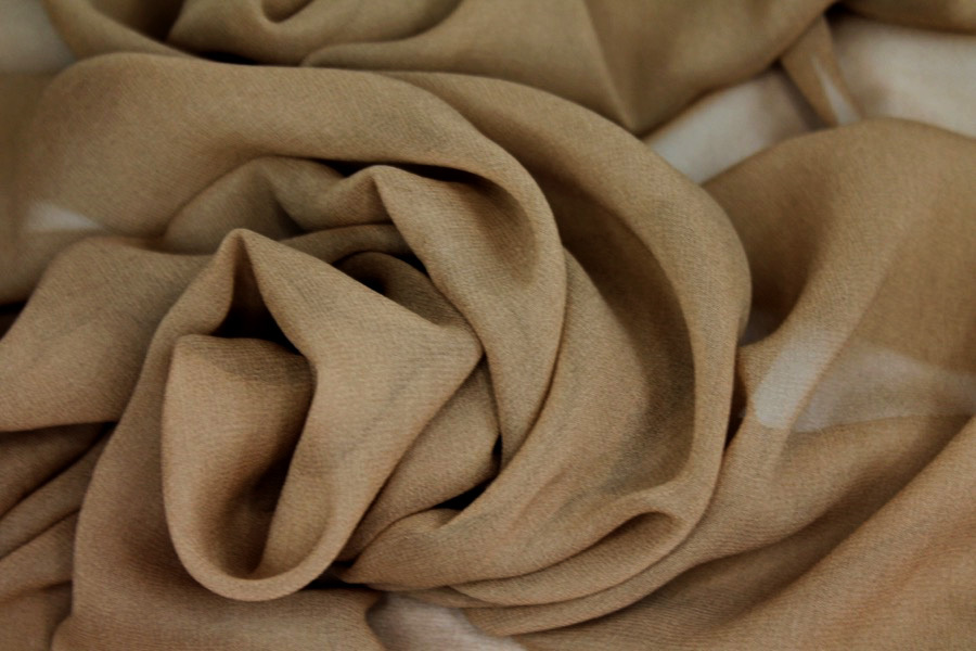 Gingerbread Silk Georgette - 135-140cm wide fabric, image 4 of 6