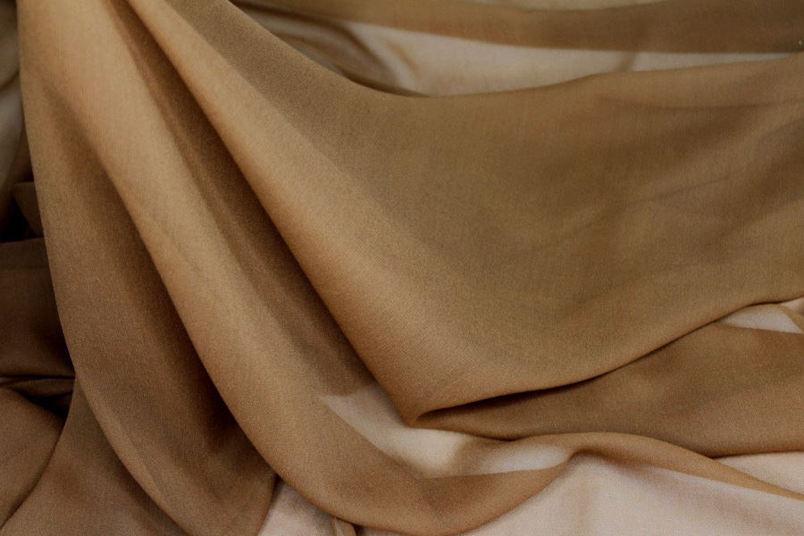 Gingerbread Silk Georgette - 135-140cm wide fabric, image 3 of 6