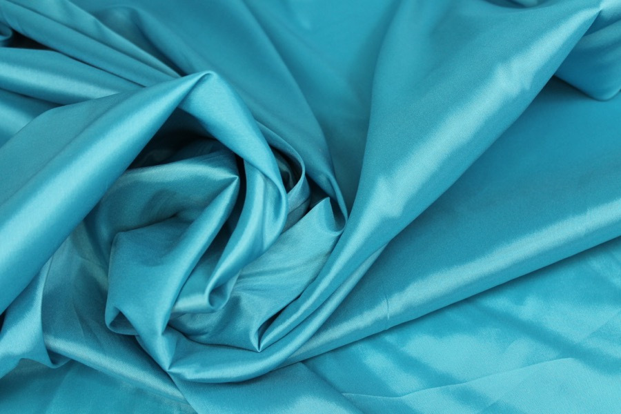 Stretch Anti-Static Lining - Turquoise fabric, image 4 of 6