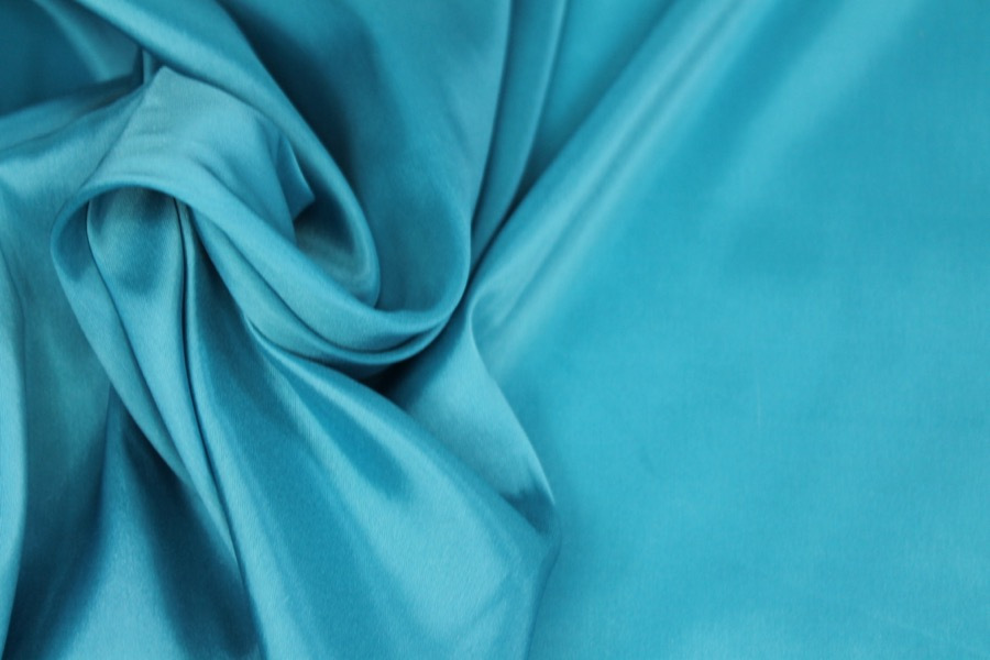 Stretch Anti-Static Lining - Turquoise fabric, image 2 of 6