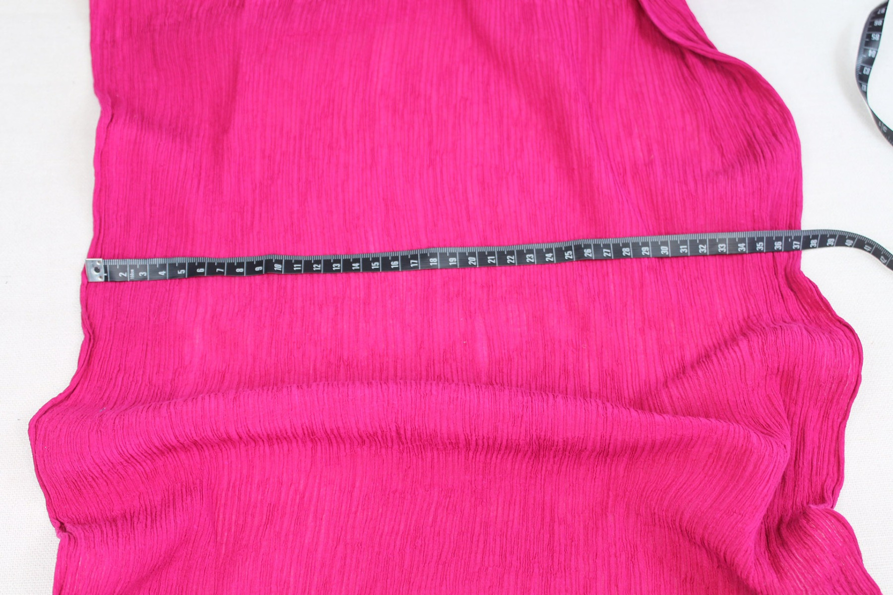 Pleated Silk and Cotton - Pink fabric, image 4 of 5