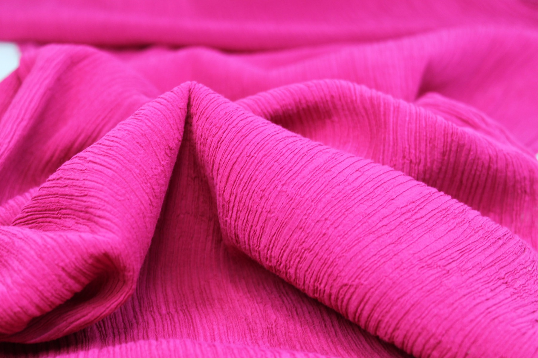 Pleated Silk and Cotton - Pink fabric, image 5 of 5