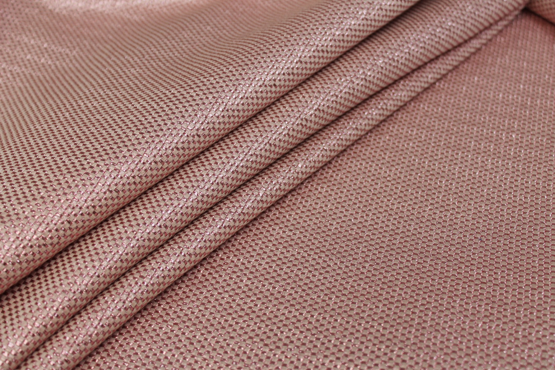 Metallic Texture Basket Weave - Pink Ivory fabric, image 7 of 8