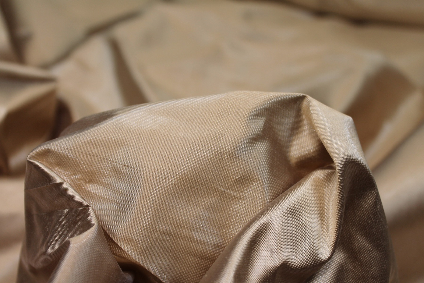 Metallic Dupion - Matte Gold fabric, image 7 of 7