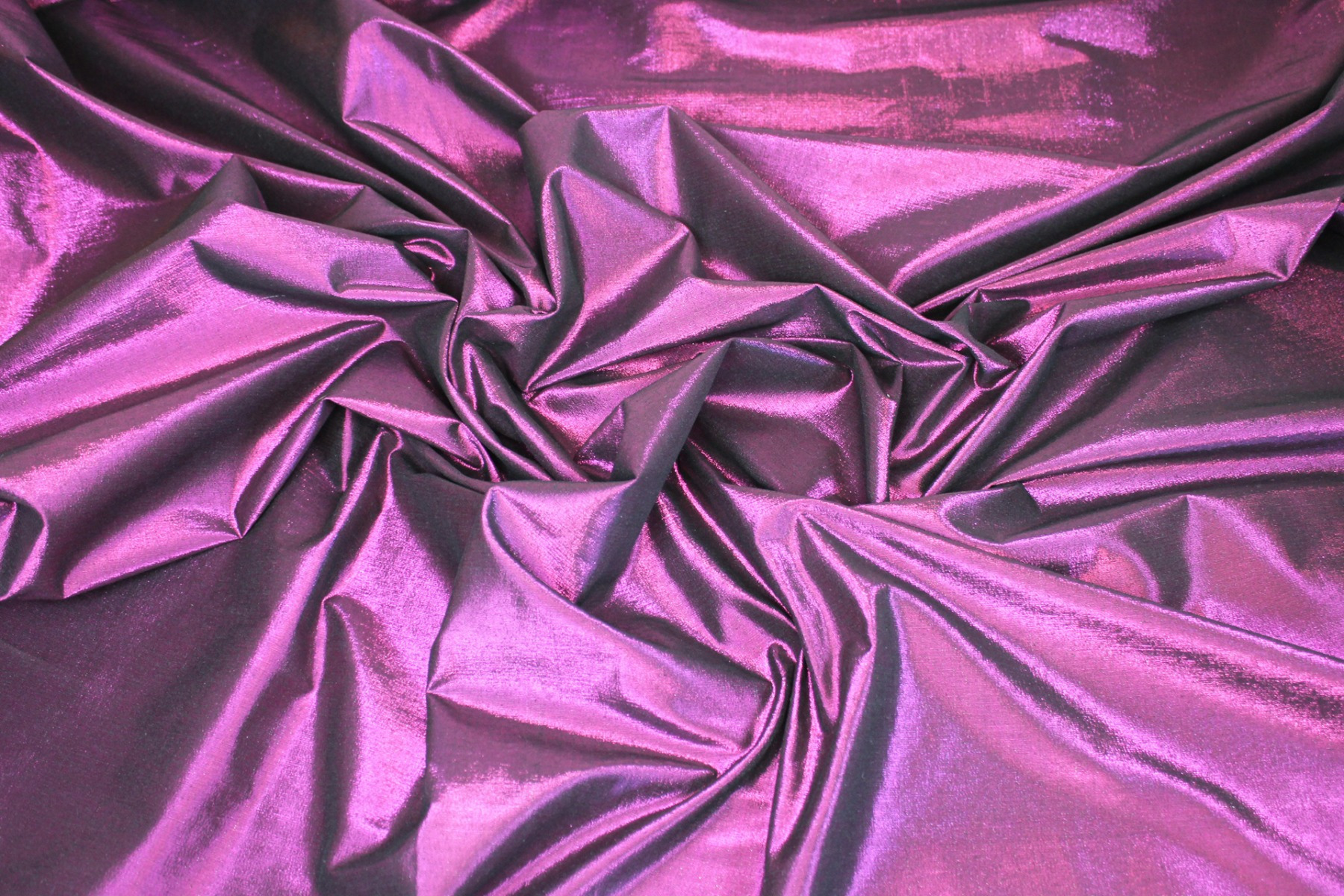 Metallic Silk Noil - Black shot African Violet fabric, image 2 of 8