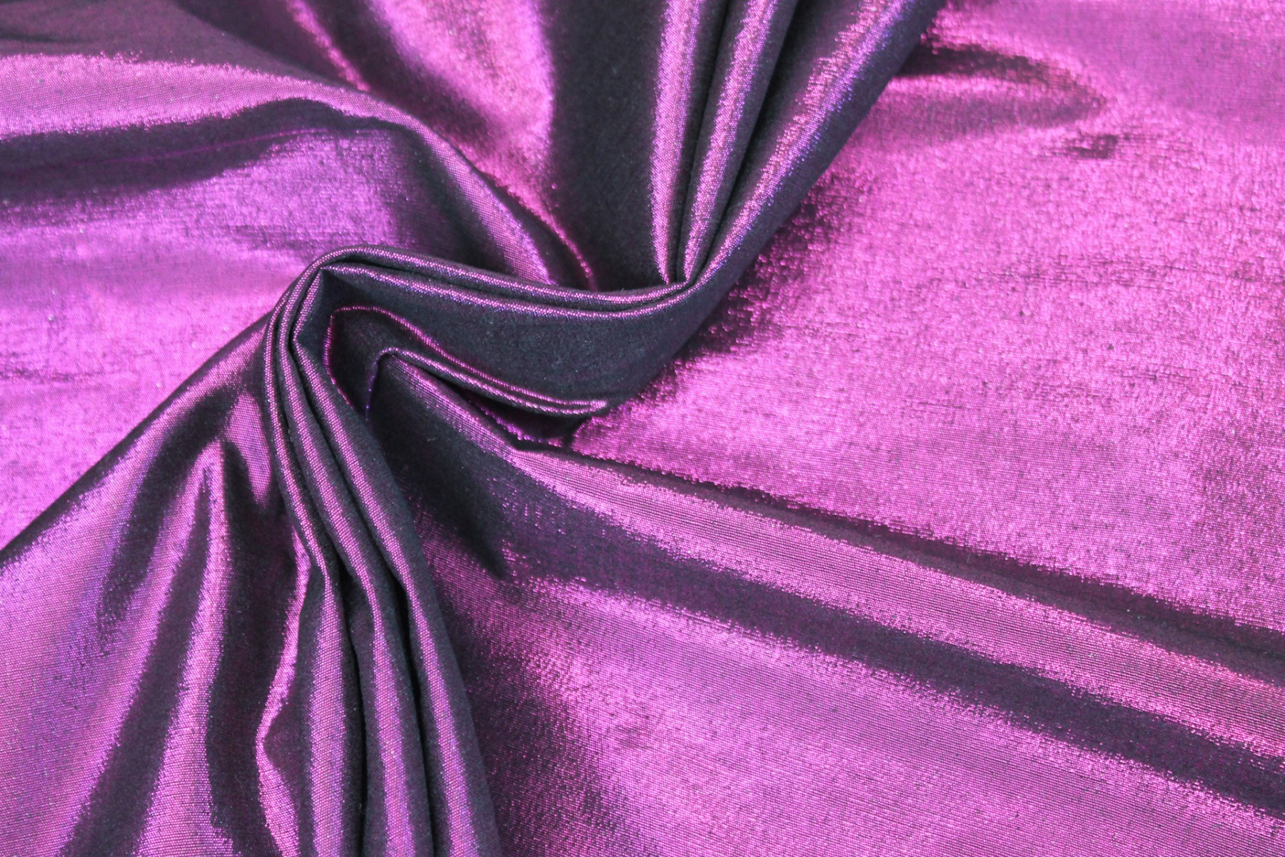 Metallic Silk Noil - Black shot African Violet fabric, image 8 of 8