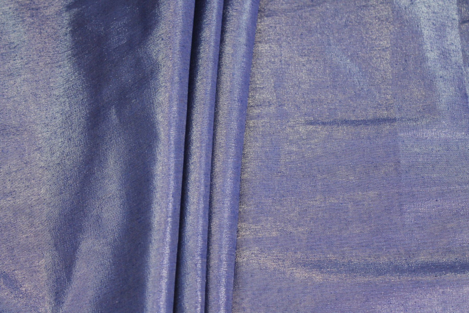 Metallic Silk Noil - Blue shot Clear fabric, image 6 of 7