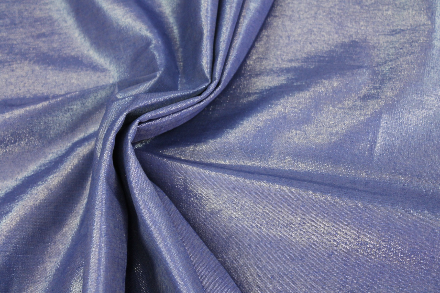 Metallic Silk Noil - Blue shot Clear fabric, image 7 of 7