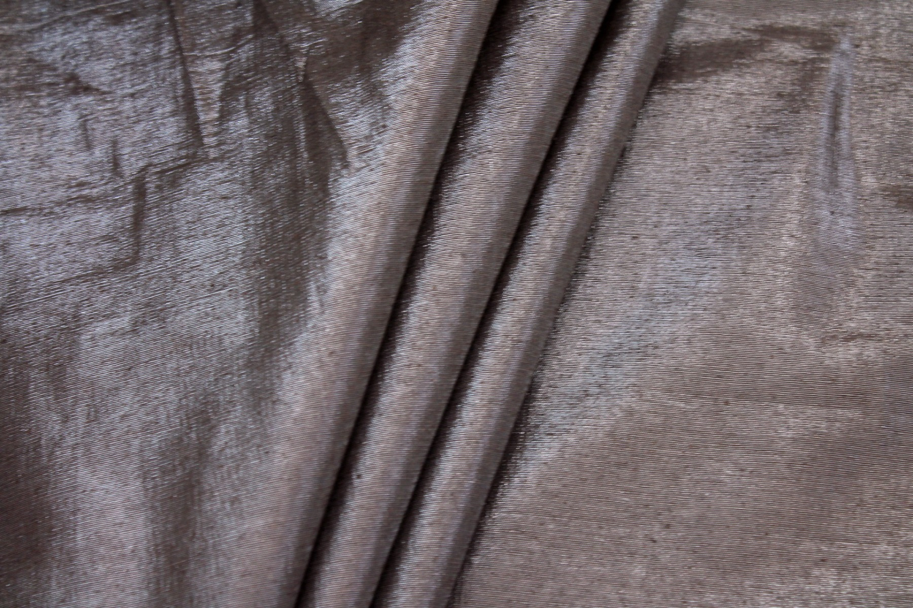Metallic Silk Noil - Brown fabric, image 7 of 8