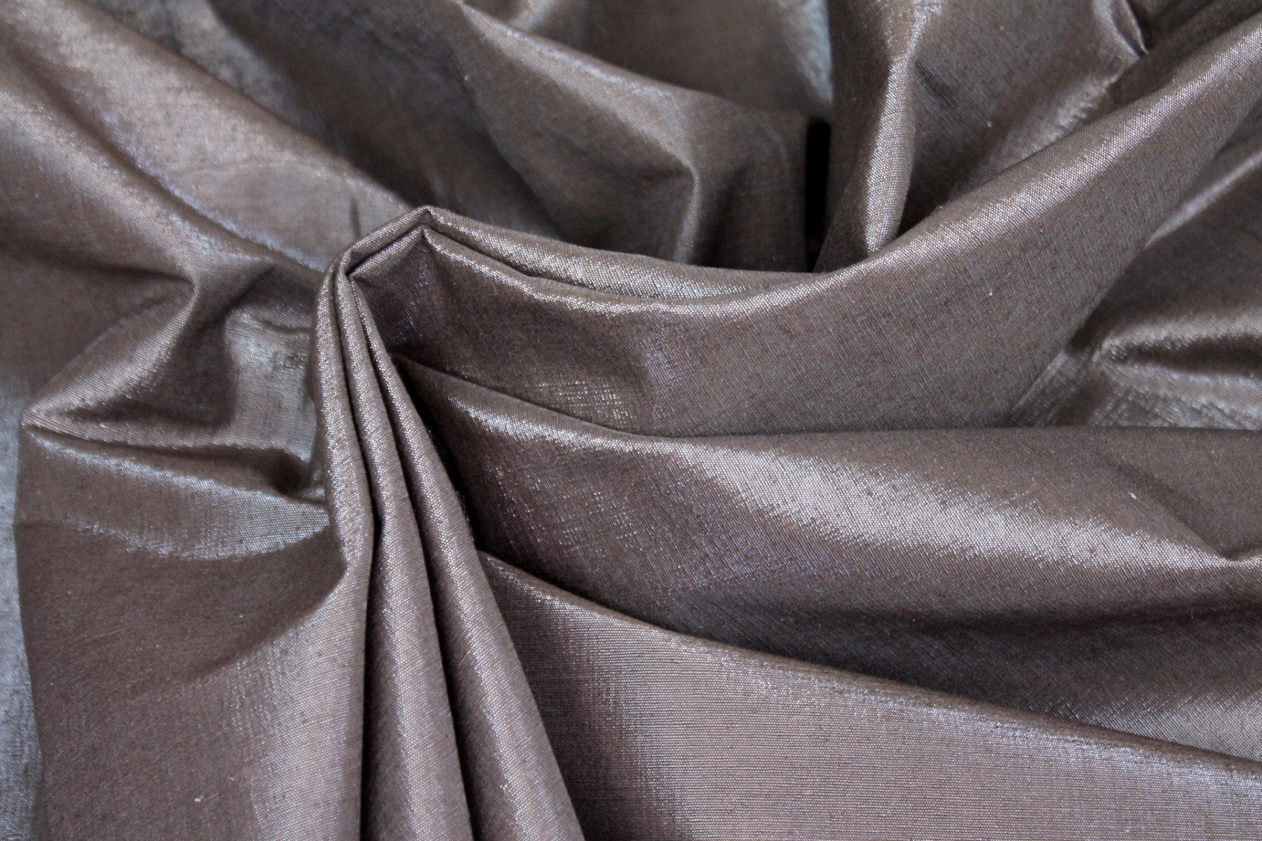 Metallic Silk Noil - Brown fabric, image 8 of 8
