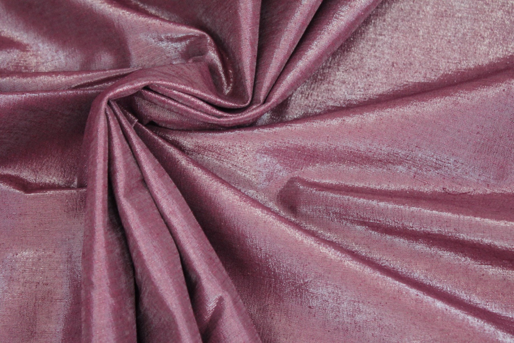 Metallic Silk Noil - Aubergine fabric, image 7 of 7