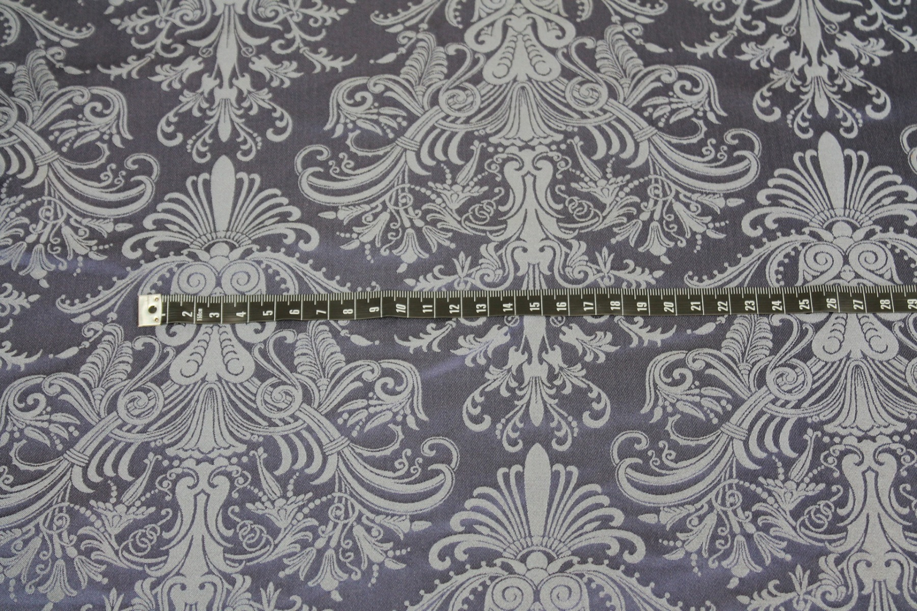 Rococo Brocade - Blue/Blue fabric, image 2 of 8
