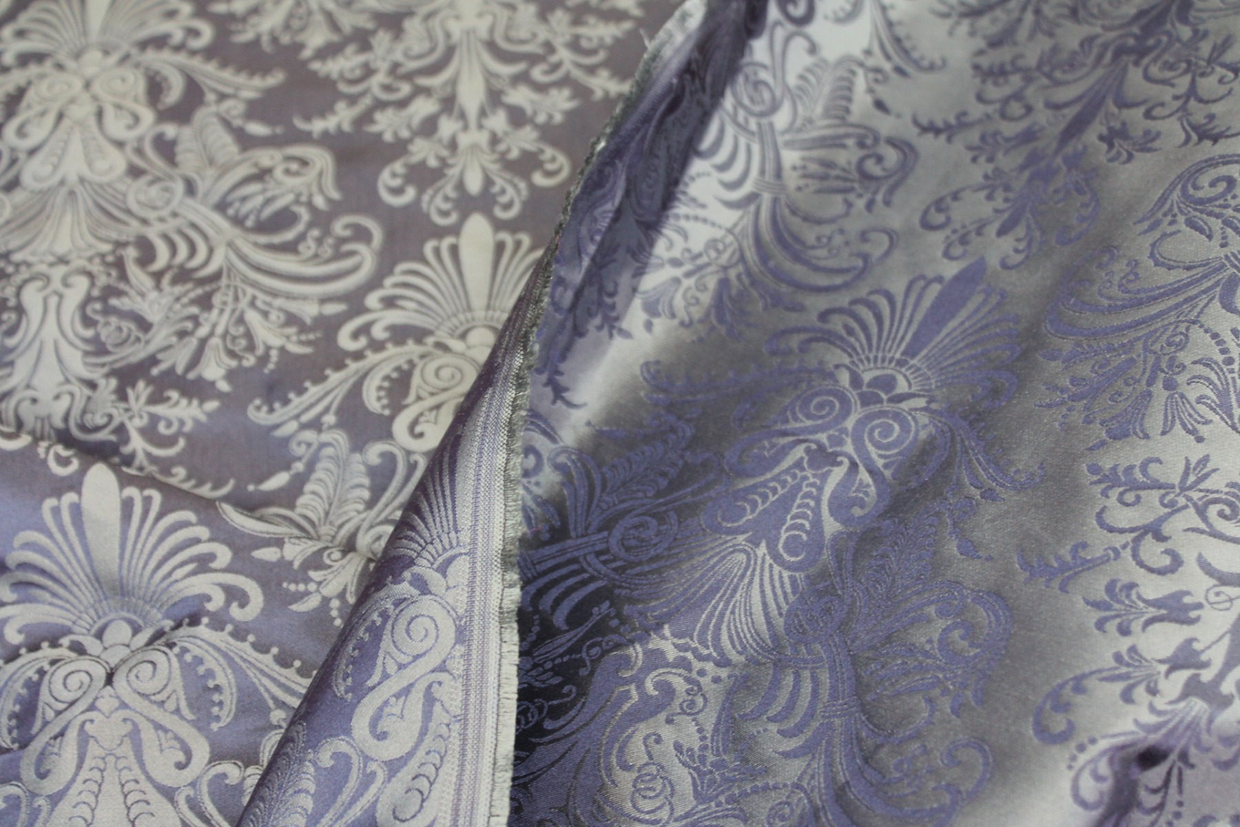 Rococo Brocade - Blue/Blue fabric