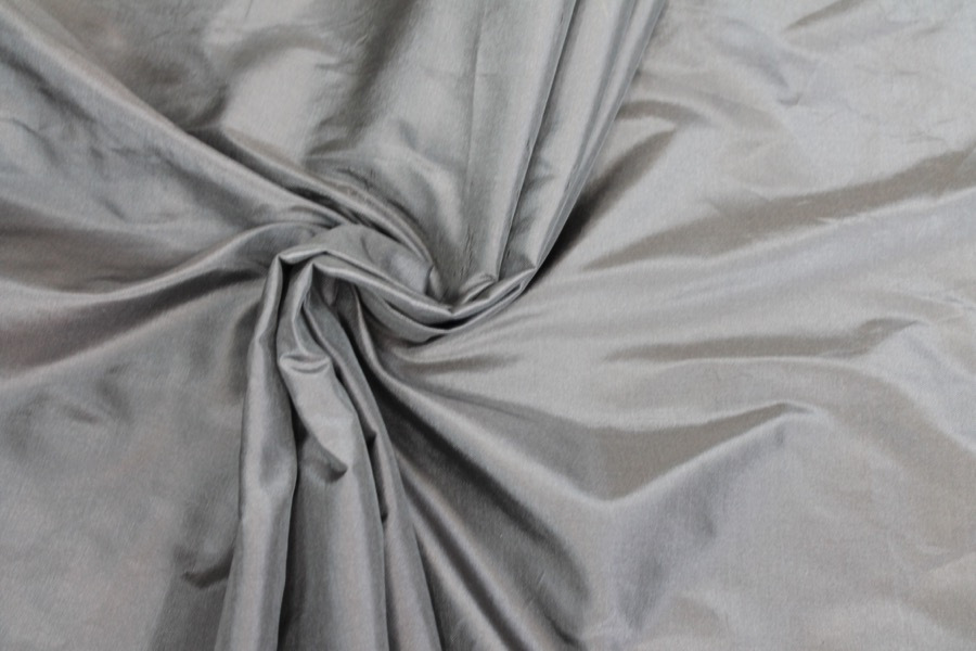 Silk Taffeta - Light weight - Dark Grey fabric, image 7 of 7