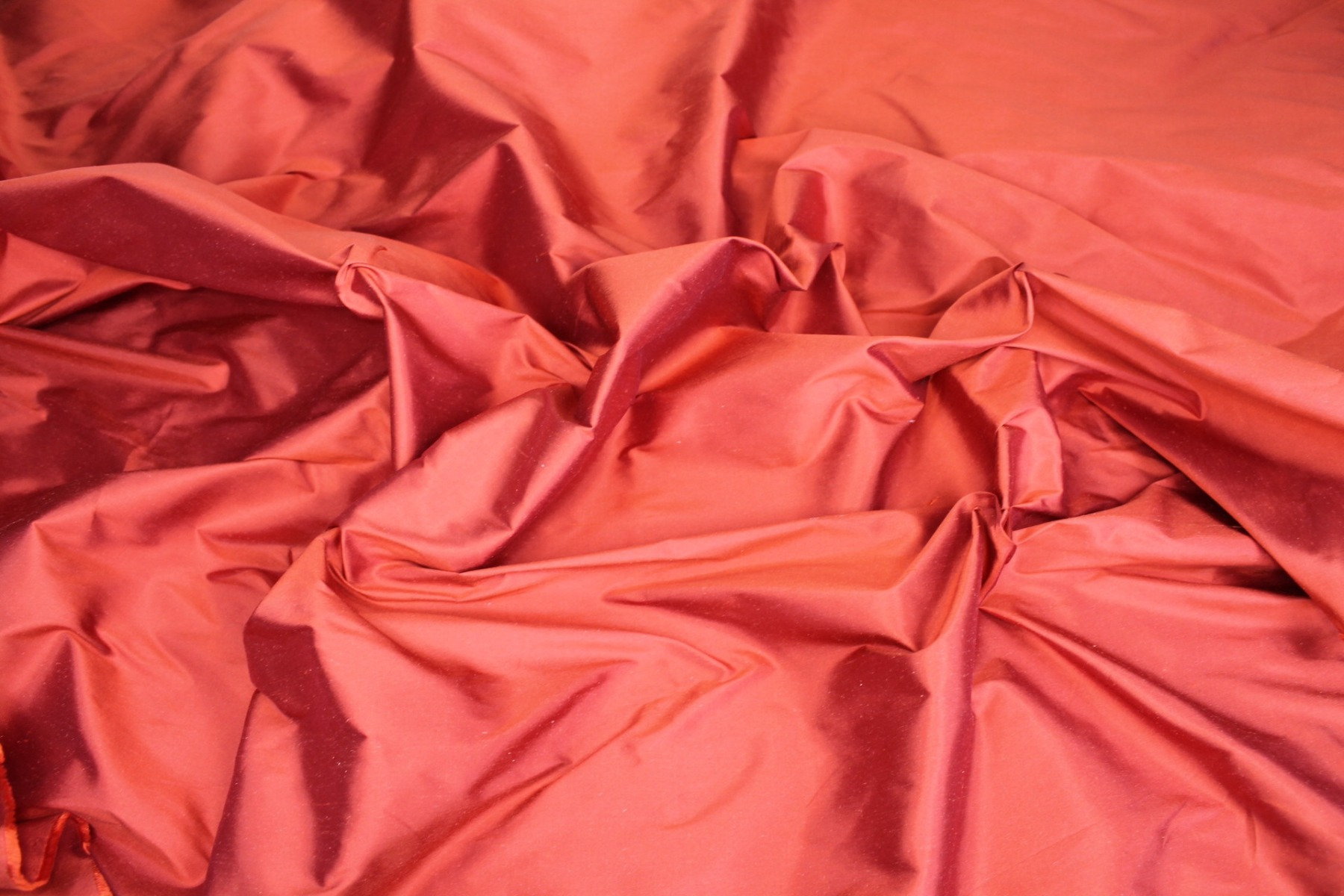 Silk Dupion - Burnt Orange - B19 fabric, image 2 of 7