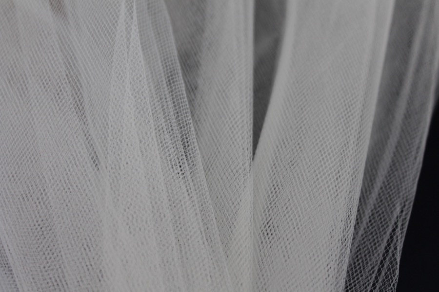 Nylon Veiling Tulle - Pale Duck Egg Blue fabric, image 2 of 3