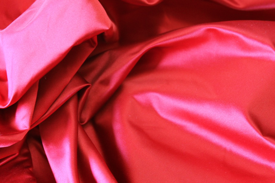 Silk Duchesse Satin - Red fabric, image 6 of 7